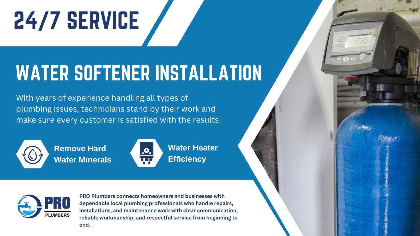 Water softener installation in Mansfield, TX